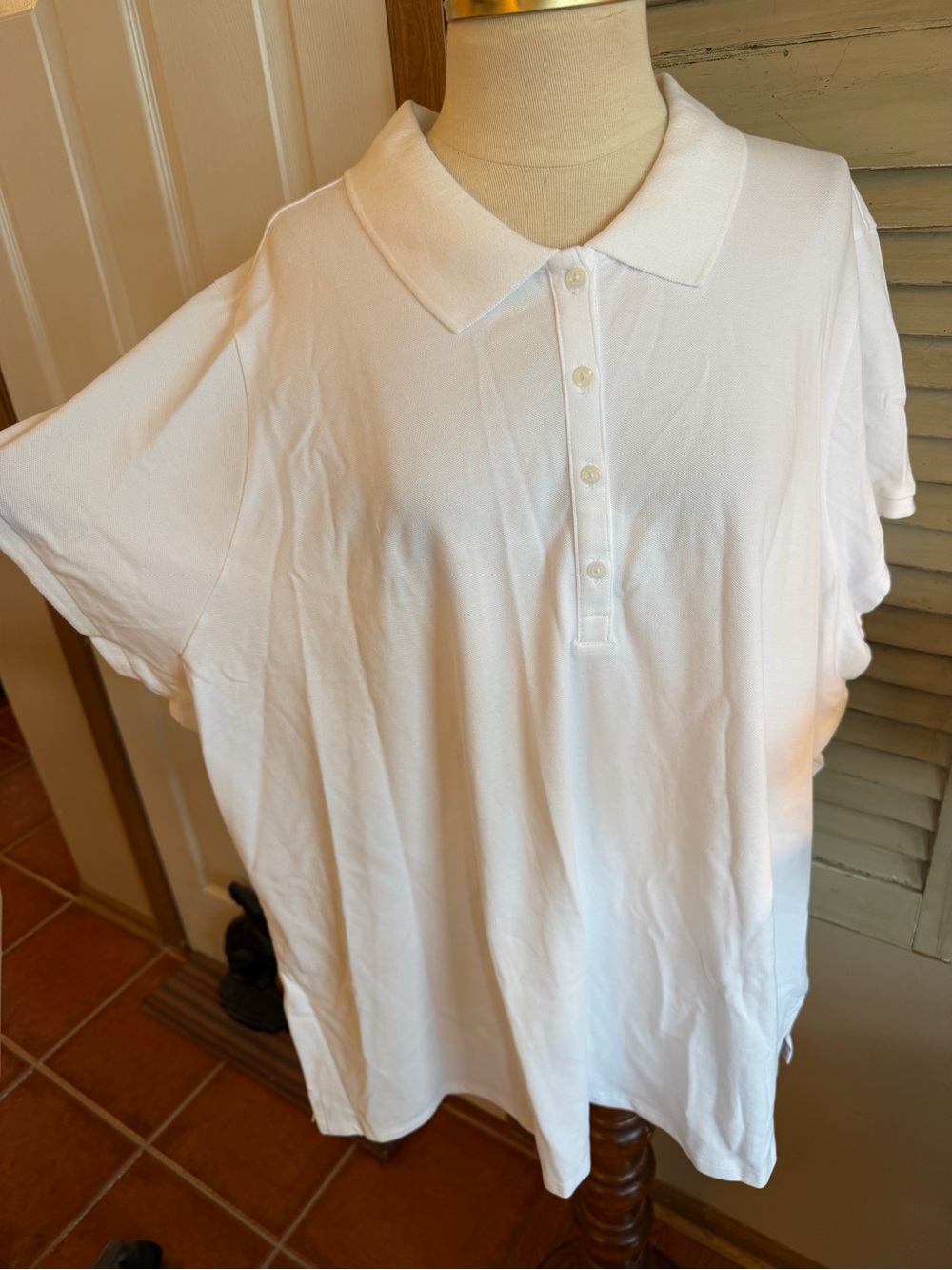 Old Navy White Polo Shirt